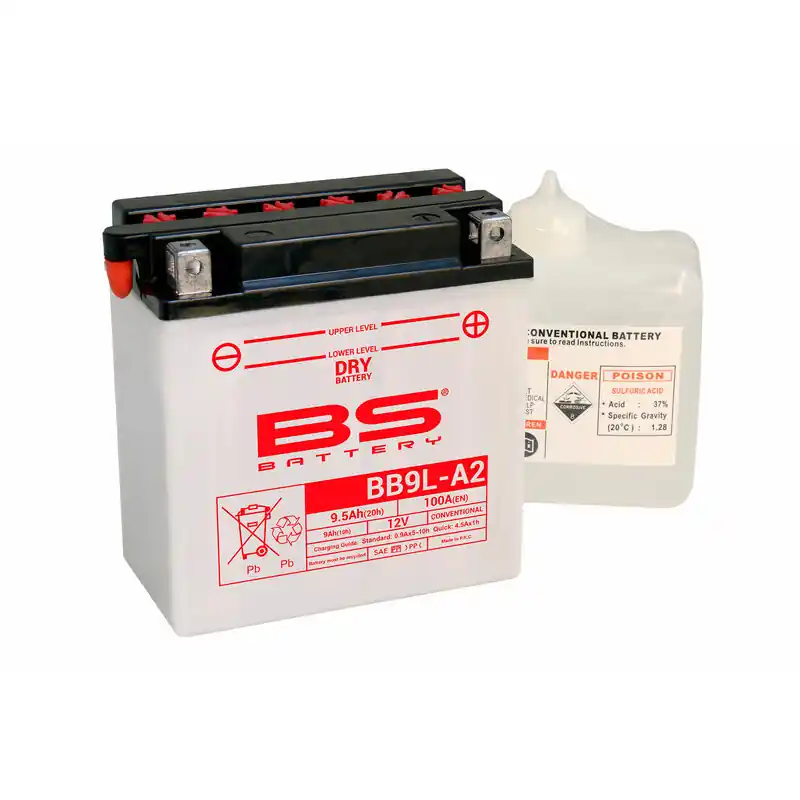 Réduction Batterie BS BATTERY Haute-performance avec pack acide – BB9L-A2