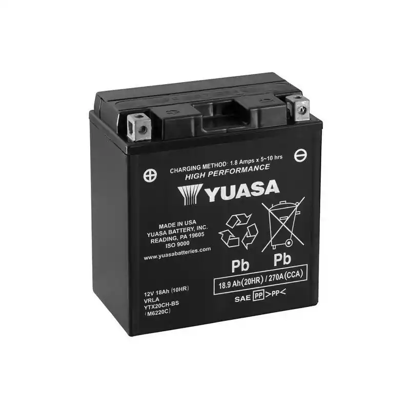 Batterie YUASA sans entretien avec pack acide – YTX20CH-BS Authentique