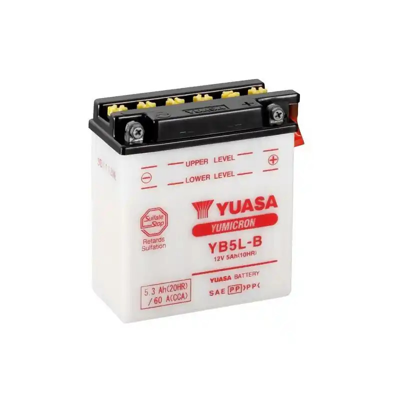 Batterie YUASA conventionnelle sans pack acide – YB5L-B Bon Plan