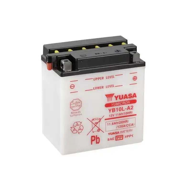Batterie YUASA conventionnelle sans pack acide – YB10L-A2 Acheter En Ligne