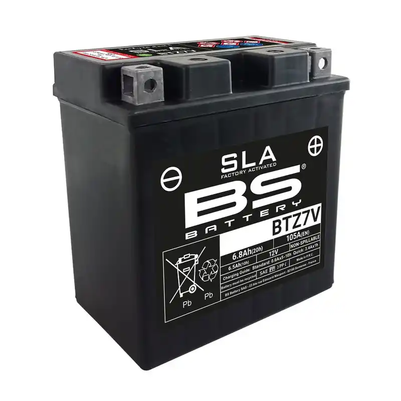 Batterie BS BATTERY SLA sans entretien activé usine – BTZ7V Certifié
