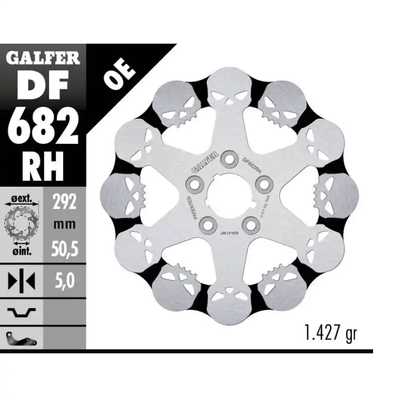 BRAKE DISC FIXED SKULL Acheter En Ligne