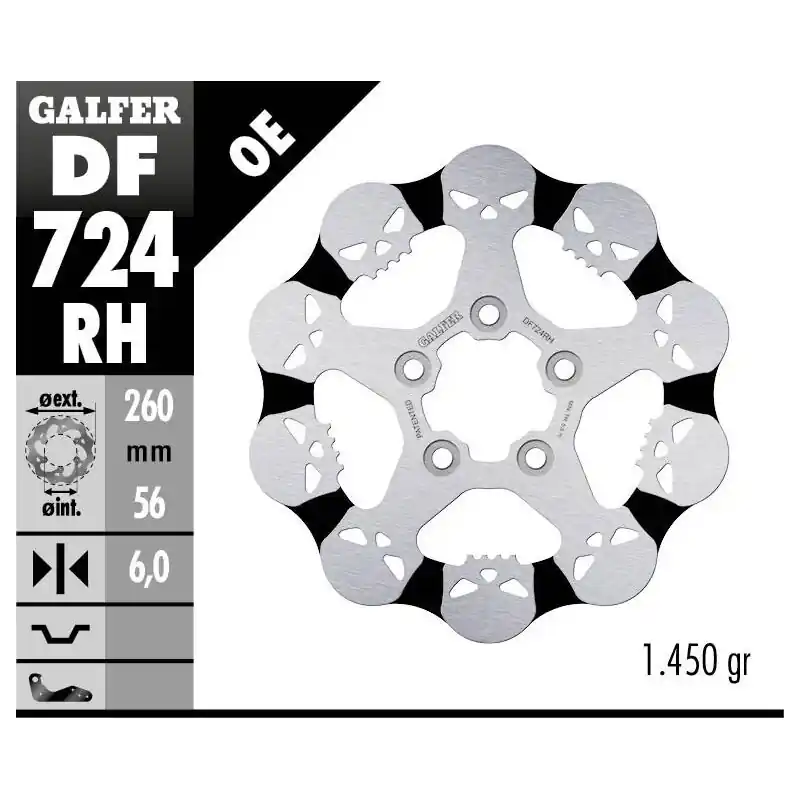 BRAKE DISC FIXED SKULL Prix Réduit