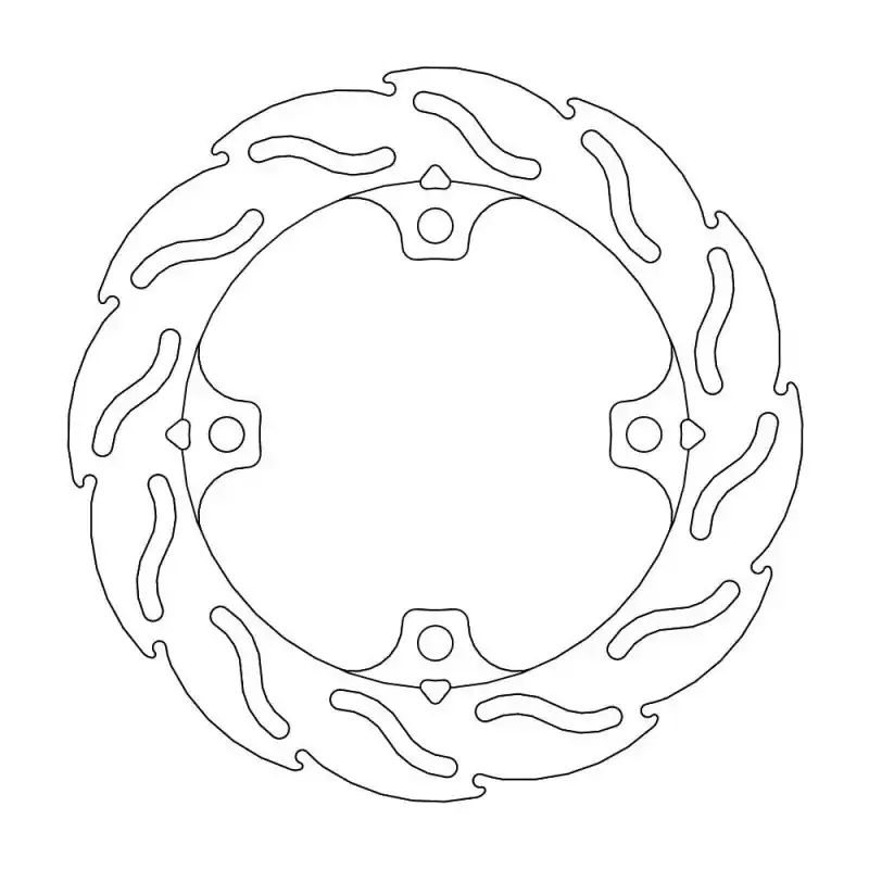 Meilleur Choix BRAKE DISC FLAME REAR