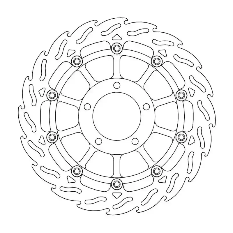 Authentique BRAKE DISC FLAME FLOAT FT L