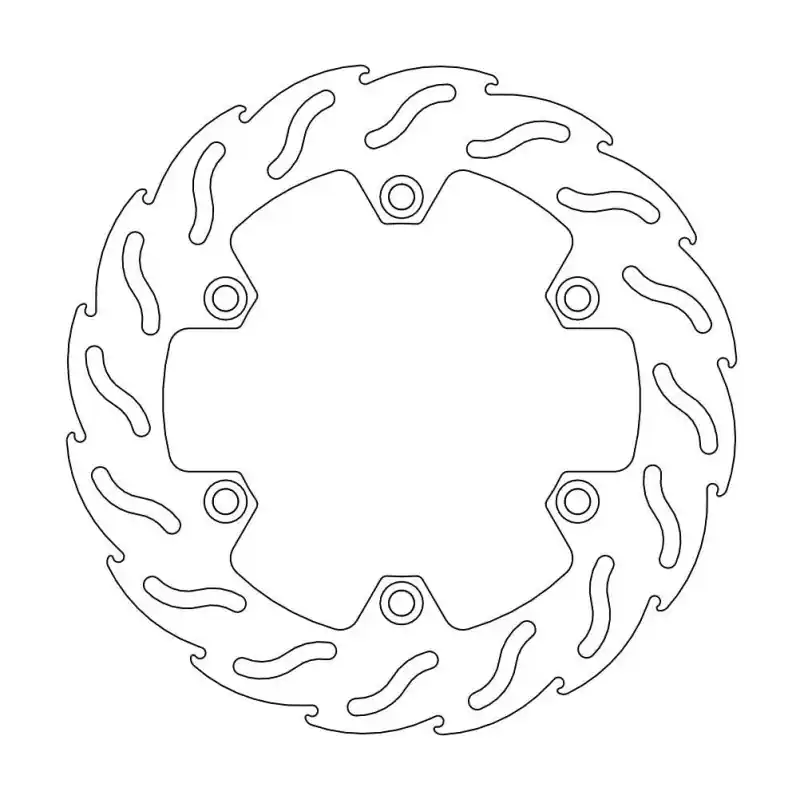Haute Qualité BRAKE DISC FLAME FRONT LEFT