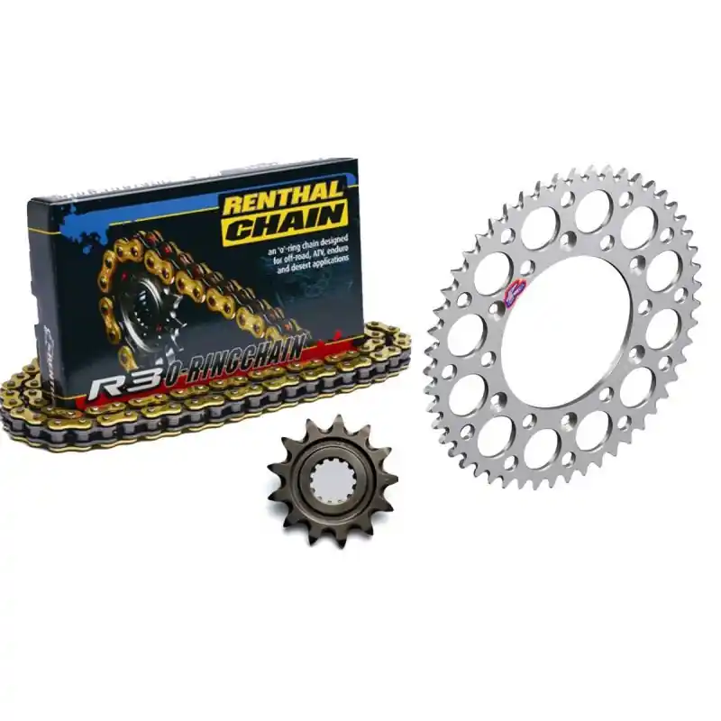 Kit chaîne RENTHAL 520R1 13/51 standard – couronne ultra-light anti-boue Soldes