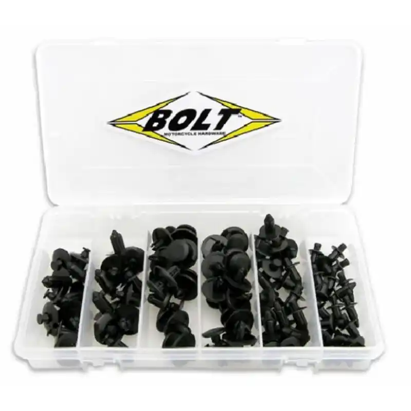 Coffret assortiment rivet plastique BOLT M6/M7/M8 Commander Vite