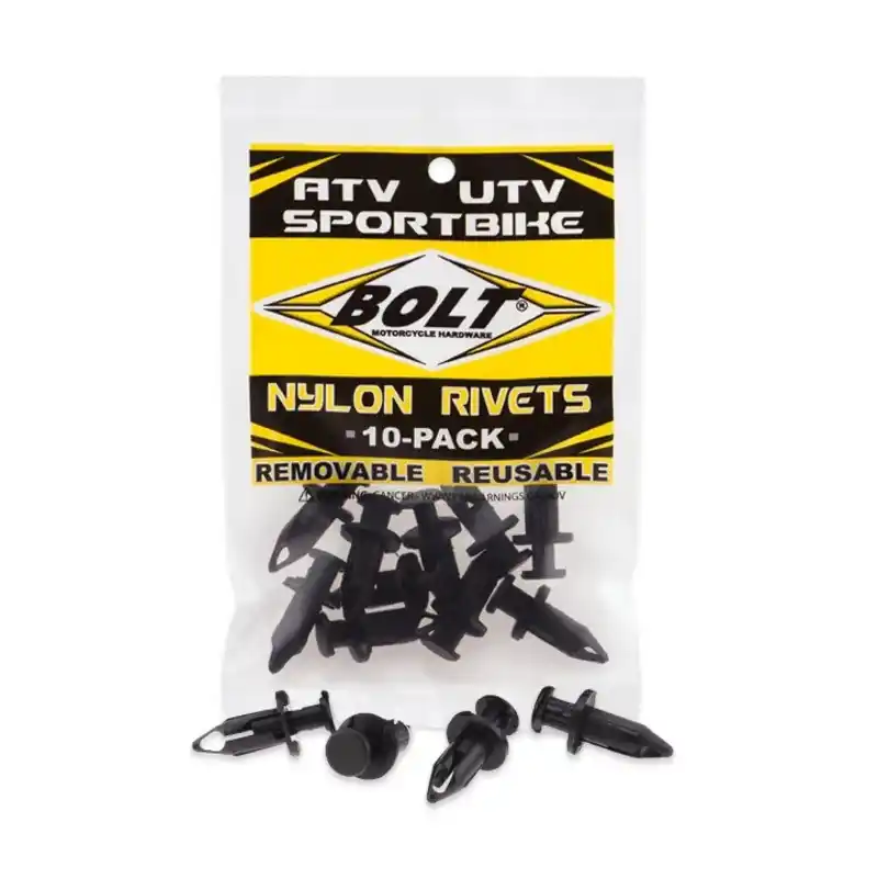 Rivets plastique M8 BOLT 10 pièces Prix Réduit