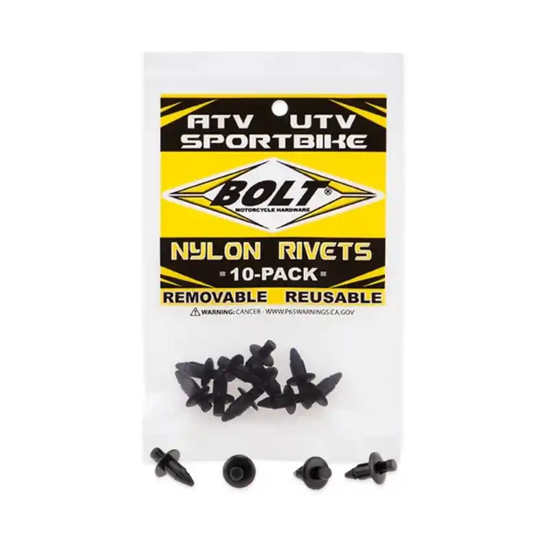 Rivets plastique M6 BOLT 10 pièces Meilleure Vente