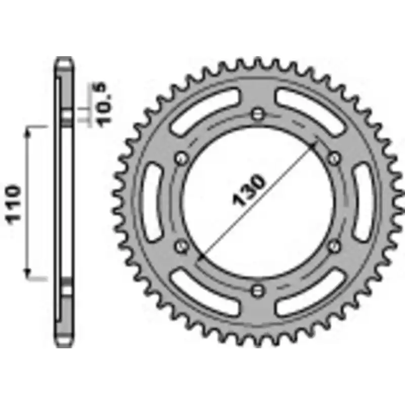 Couronne PBR Racing aluminium Ultra-Light 4385 – 525 Must-Have