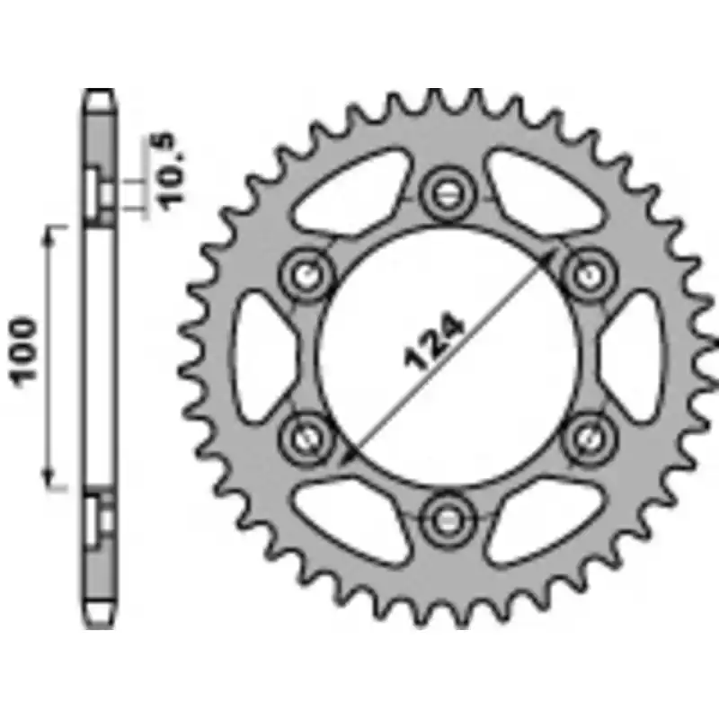 Couronne PBR acier standard 4366 – 525 Réduction