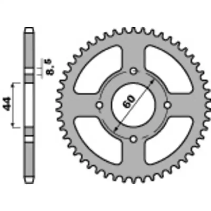 Couronne PBR acier standard 833 – 428 Dernier Modèle