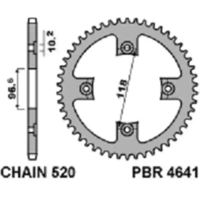 Bon Marché Couronne PBR acier standard 4641 – 520