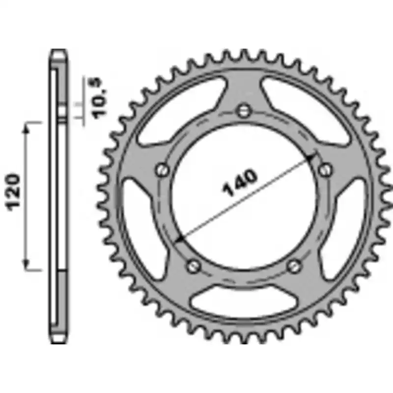 Couronne PBR acier standard 4398 – 525 Achat Immédiat