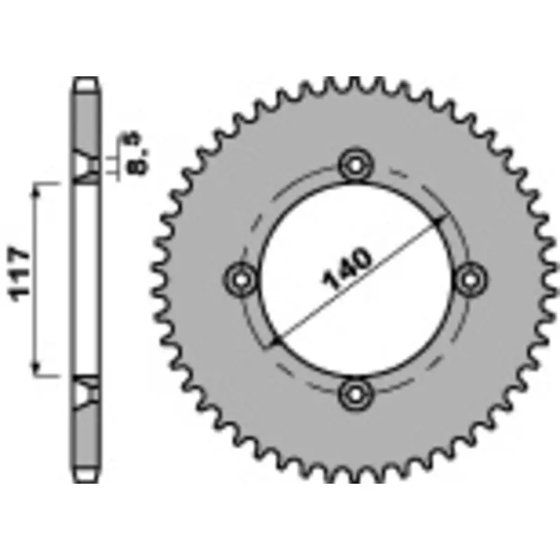 Couronne PBR acier standard 831 – 428 Pas Cher