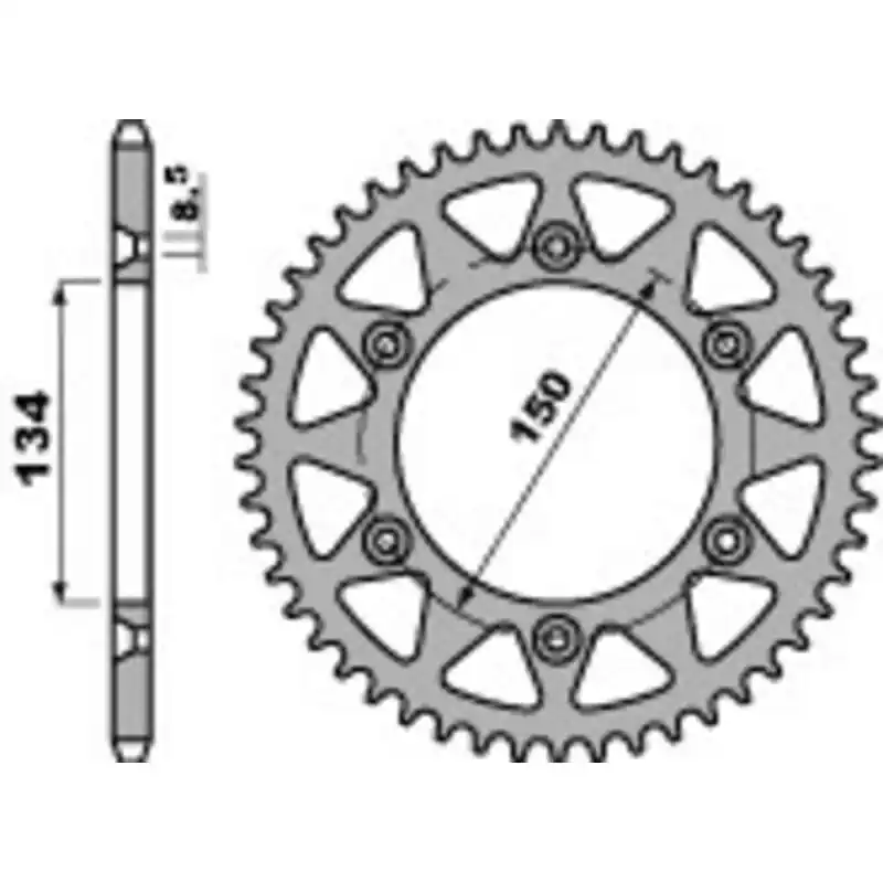 Couronne PBR aluminium Ultra-Light 489 – 525 Meilleure Vente