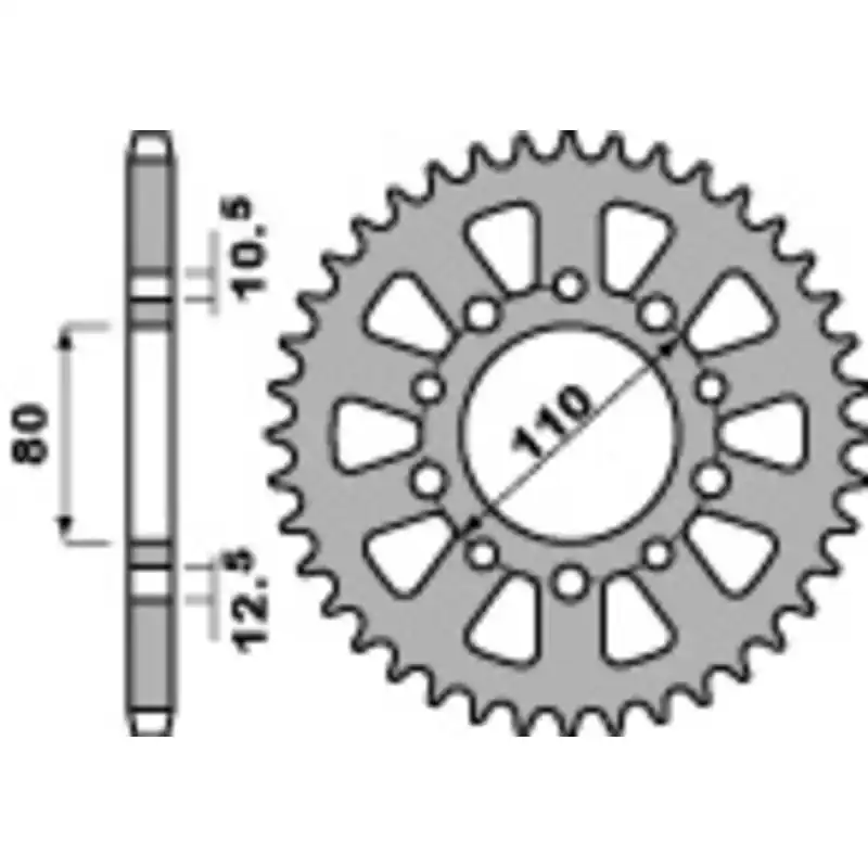 Couronne PBR acier standard 334 – 530 Retour Gratuit
