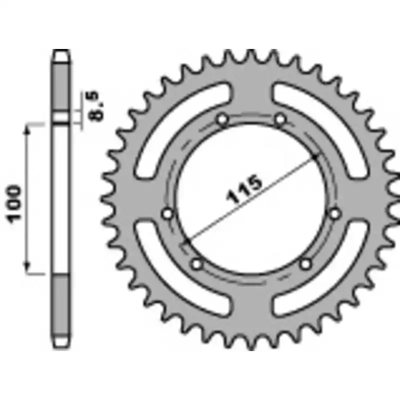 Soldes Couronne PBR acier standard 4391 – 420