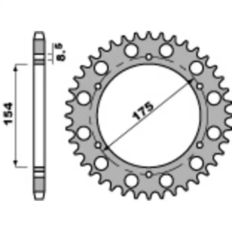 Couronne PBR acier standard 258 – 530 Expédié Aujourd&rsquo;hui