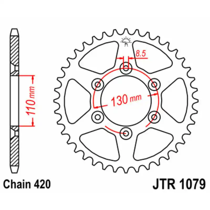 Vente Directe Couronne JT SPROCKETS acier standard 1079 – 420