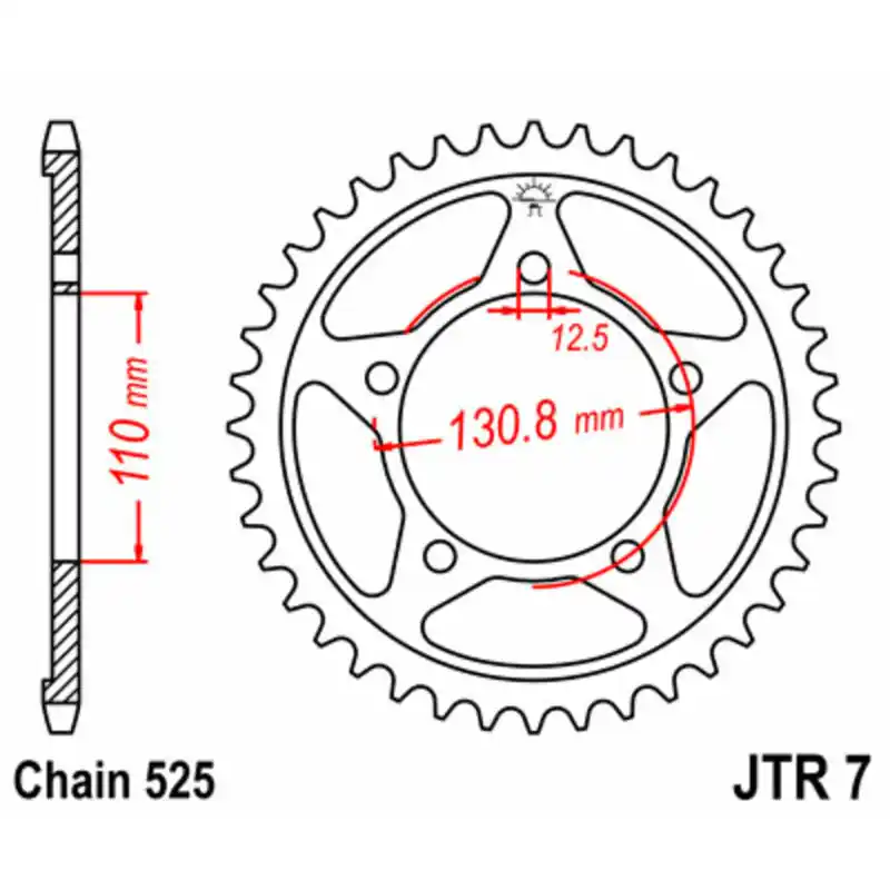 Achat Immédiat Couronne JT SPROCKETS acier standard 7 – 525