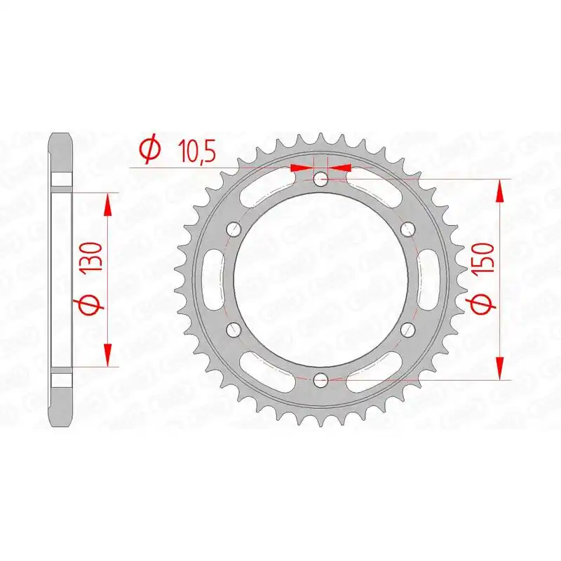 Nouveauté Couronne AFAM acier standard 12606 – 525
