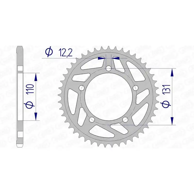 Couronne AFAM aluminium 165801 – 520 Solde