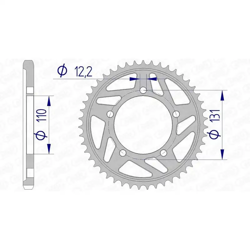 Couronne AFAM aluminium 165800 – 525 Petit Prix