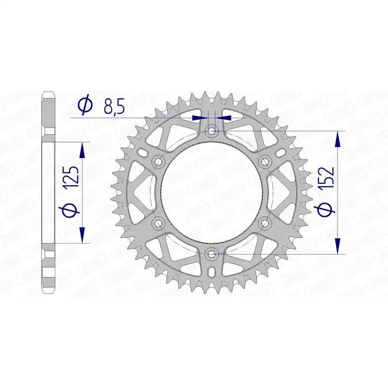 Achat Immédiat Couronne AFAM aluminium Ultra-Light anti-boue 39300 – 520