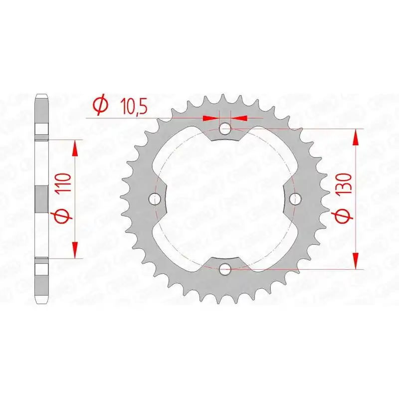 Couronne AFAM acier standard 16406 – 520 Dernière Chance
