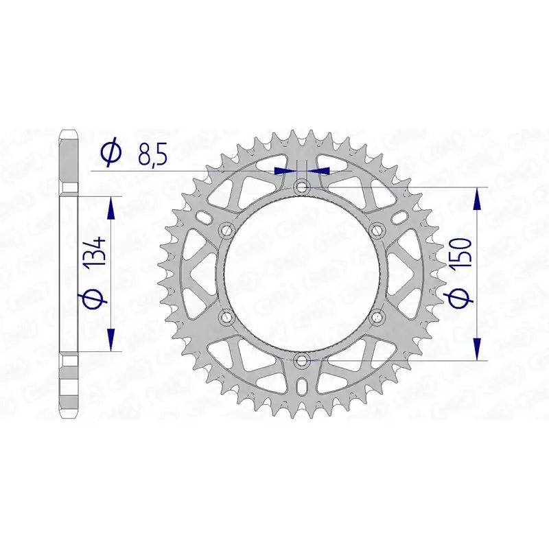 Vente Directe Couronne AFAM aluminium Ultra-Light anti-boue 17206520