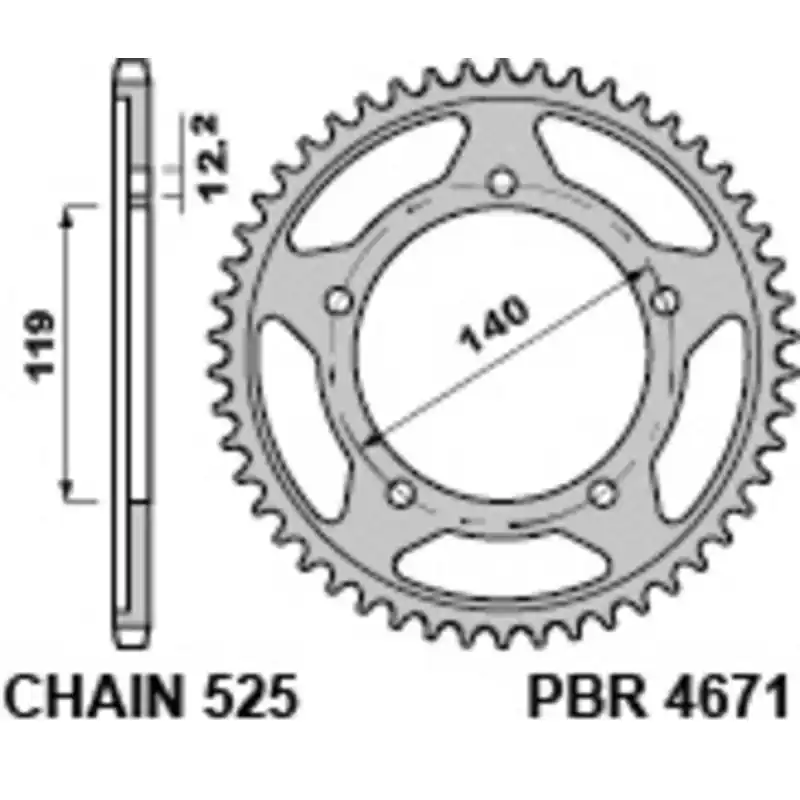 Couronne PBR acier standard 4671 – 525 Commander Maintenant