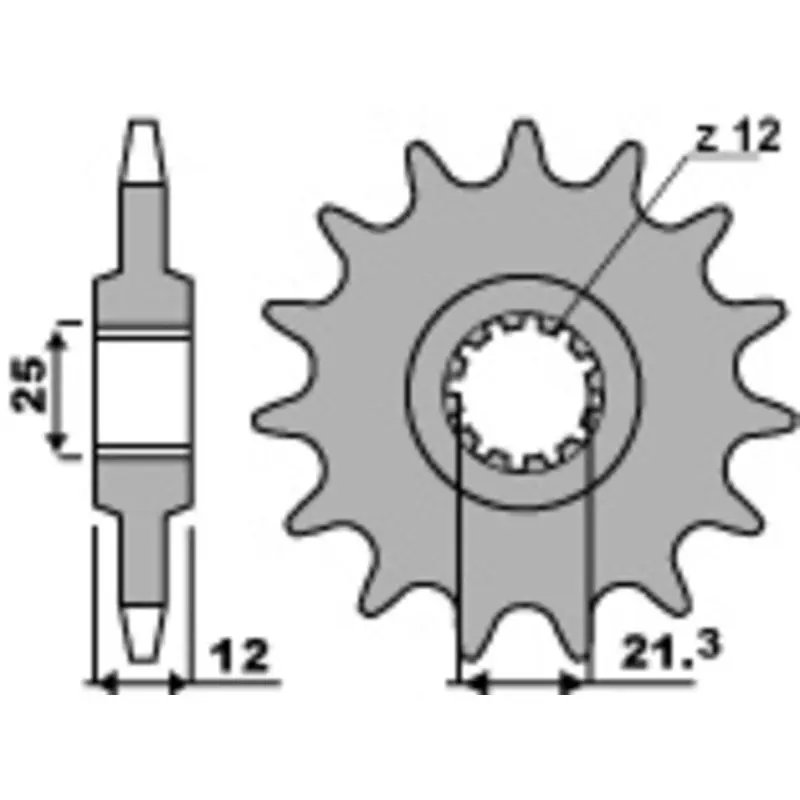 Satisfait Ou Remboursé Pignon PBR acier standard 823 - 520