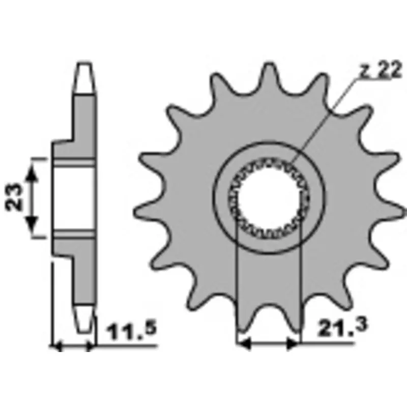 Pignon PBR acier standard 2051 - 520 Livraison Express