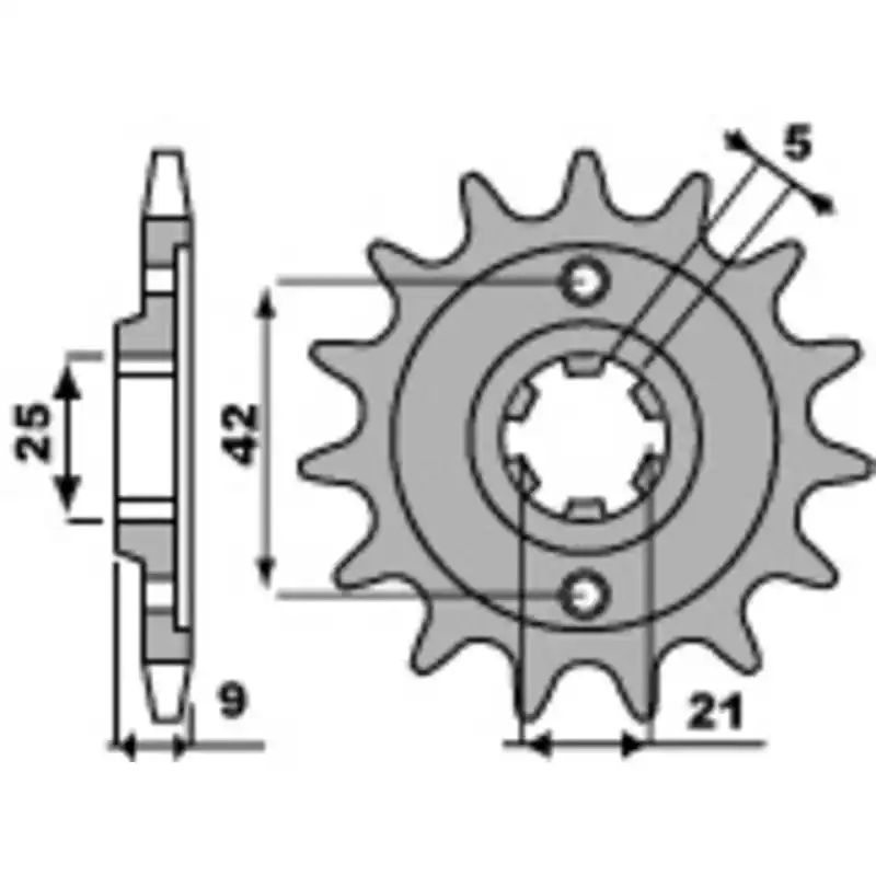 Livraison Express Pignon PBR acier standard 576 – 428