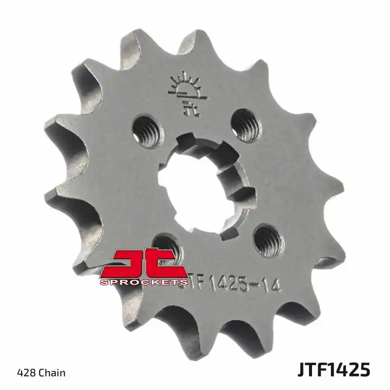 Commander Maintenant Pignon JT SPROCKETS 14 dents acier standard pas 428 type 1425