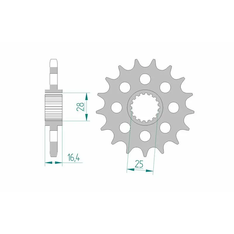 Commander Maintenant Pignon AFAM acier standard 61800 – 525