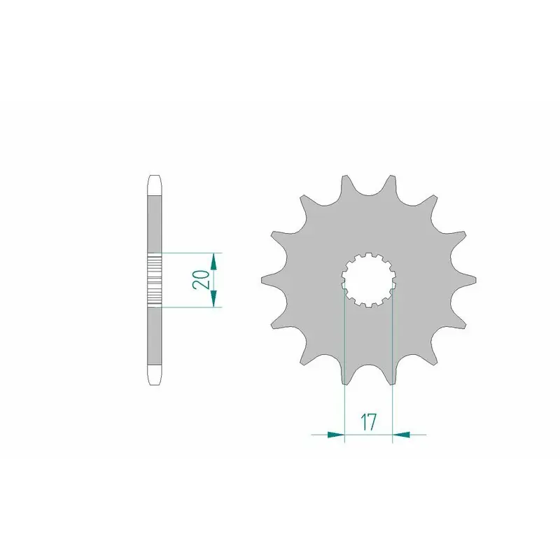 Usine Directe Pignon AFAM acier standard 21203 – 520