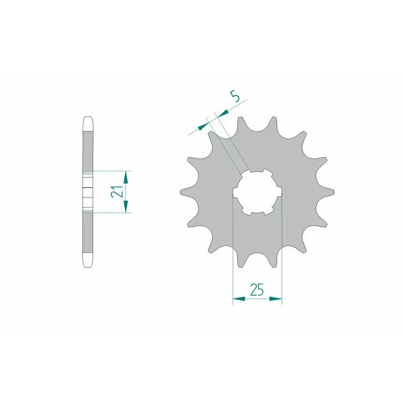 Pignon AFAM acier anti-boue 30300 - 520 Produit De Marque