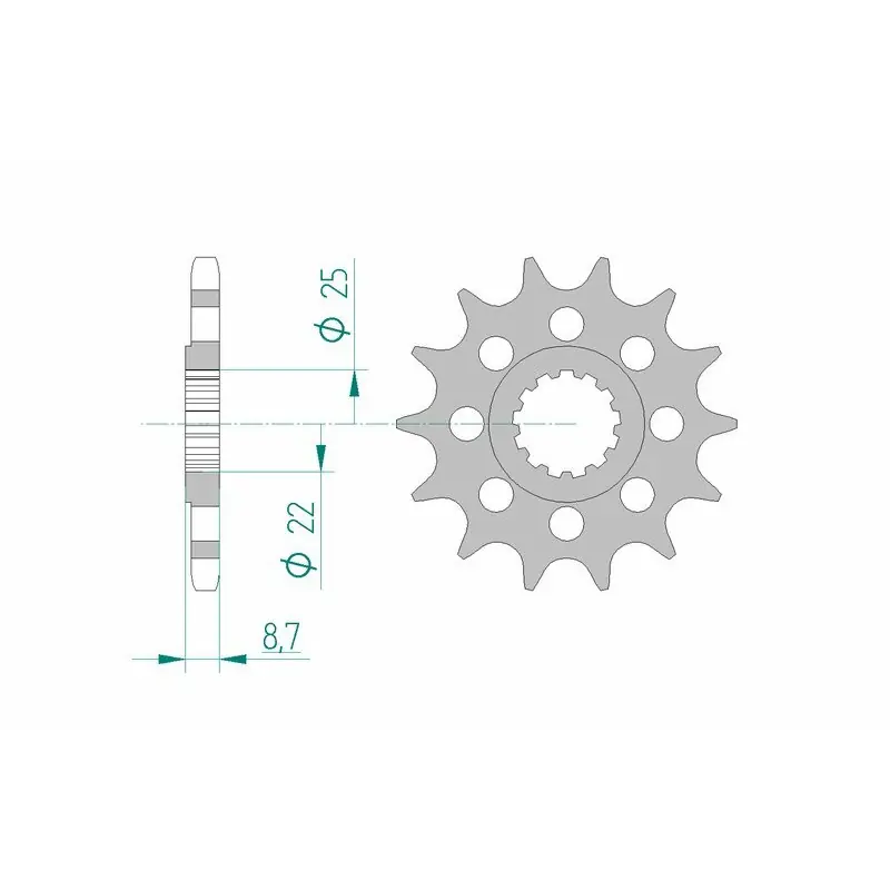 Usine Directe Pignon AFAM acier standard 28403 – 525