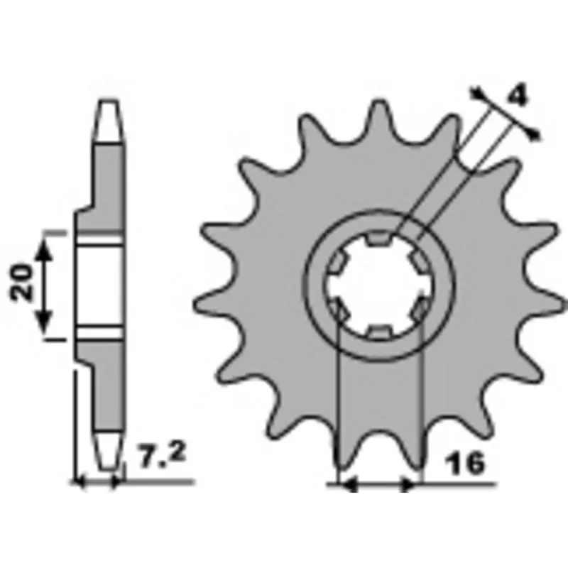 Soldes Pignon PBR acier standard 413 – 420