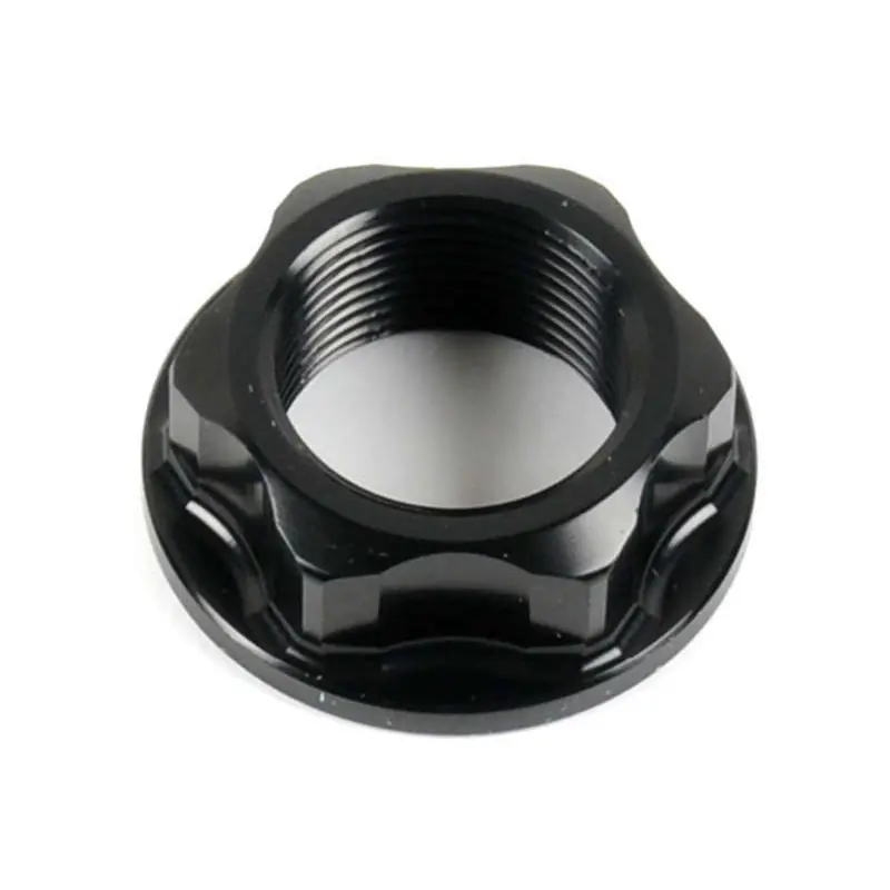 Écrou de colonne de direction/d'axe de roue arrière LIGHTECH M24x1.5 alu noir Acheter En Ligne