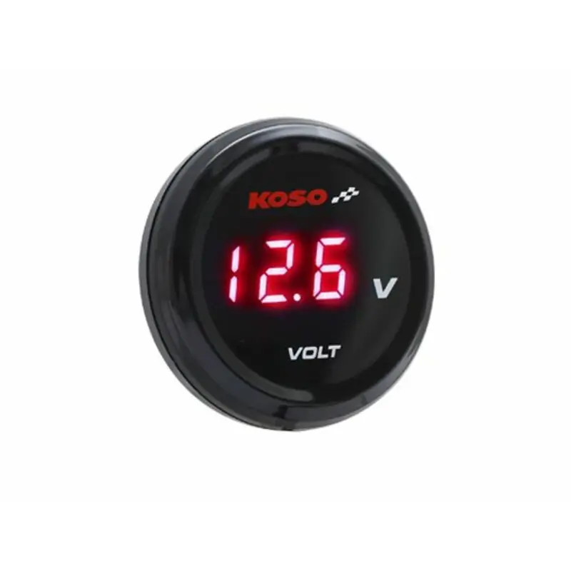 Authentique Voltmètre KOSO i-GEAR affichage rouge