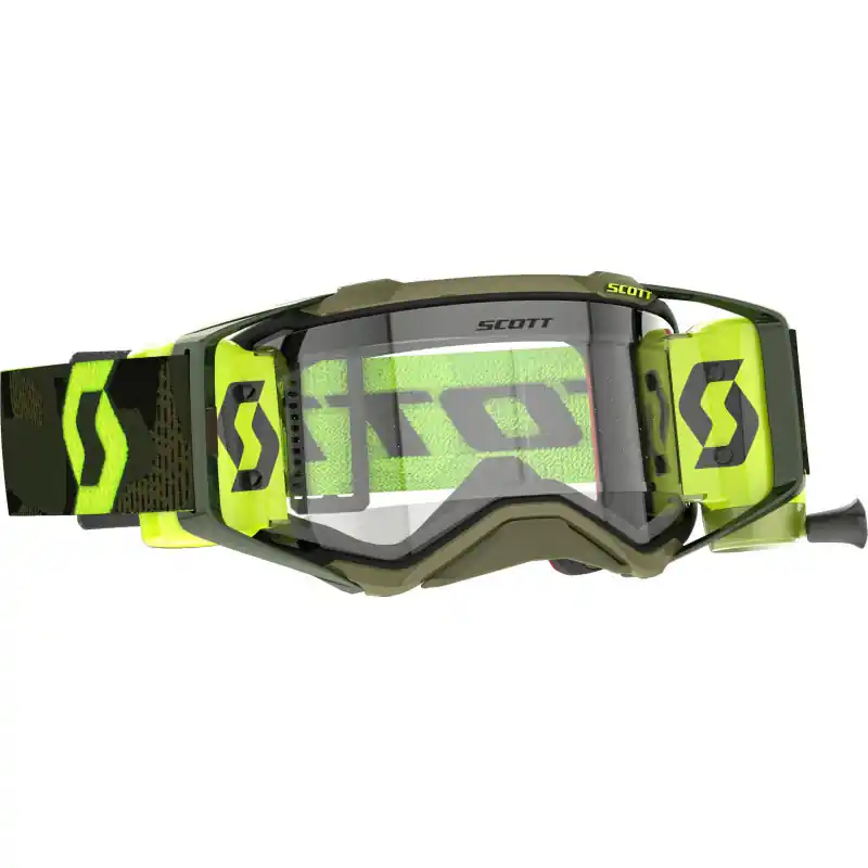 Masque SCOTT Prospect Super WFS Kaki Jaune Fluo Dernier Modèle