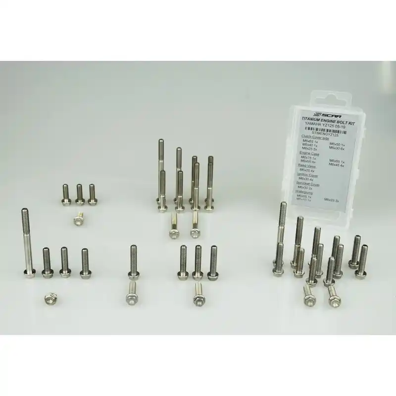 Kit vis moteur SCAR 48 vis titane KTM/Husqvarna Satisfait Ou Remboursé