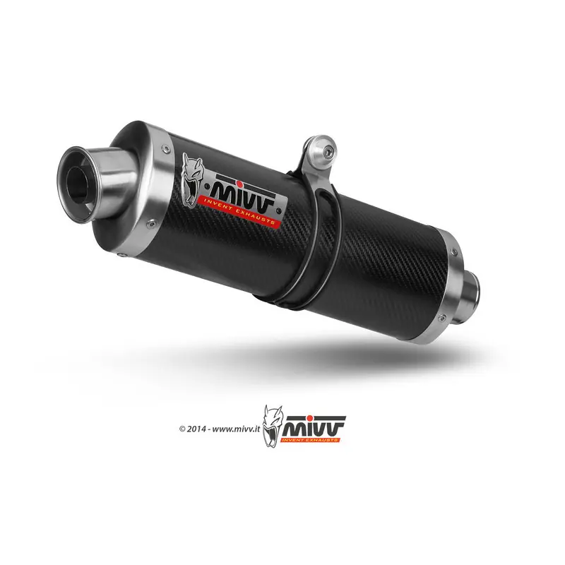 Silencieux MIVV Oval Carbon Cap carbone Suzuki GSF650 Bandit Must-Have
