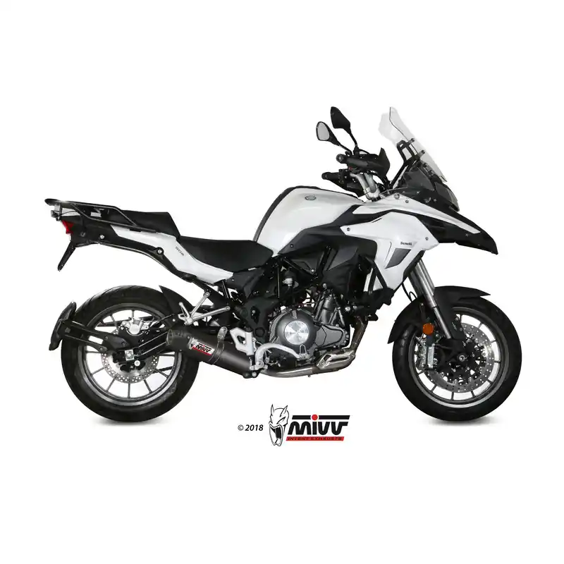Silencieux MIVV Oval carbone/casquette carbone Benelli TRK 502 Acheter En Ligne