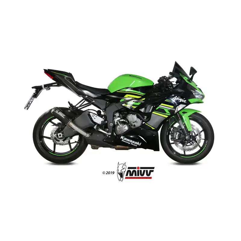 Marque Silencieux MIVV MK3 carbone/casquette inox Kawasaki ZX6R 636