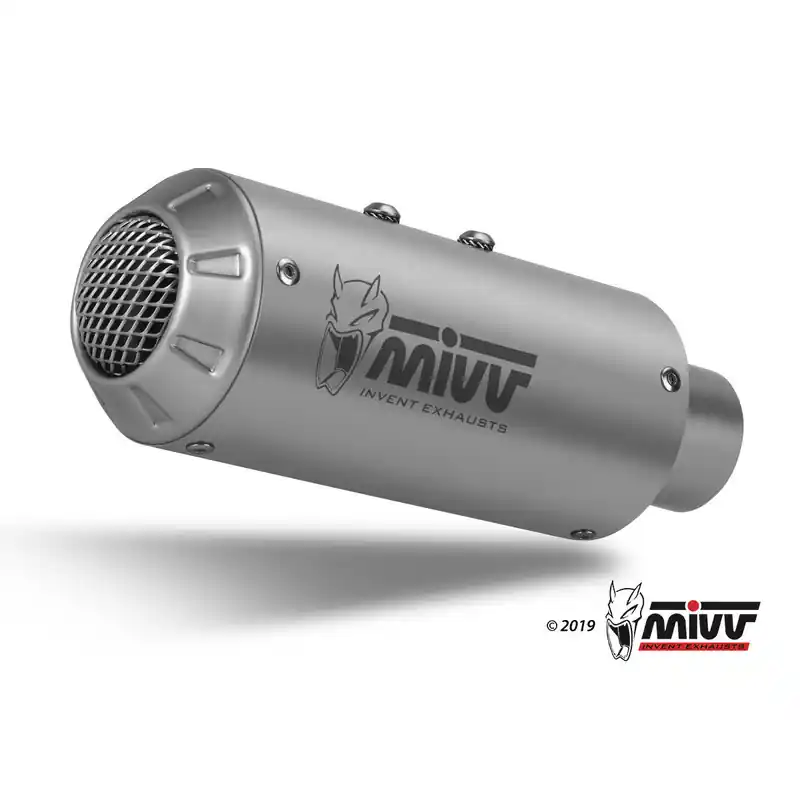 Silencieux MIVV MK3 inox brossé/casquette inox Yamaha MT-10 Prix Choc